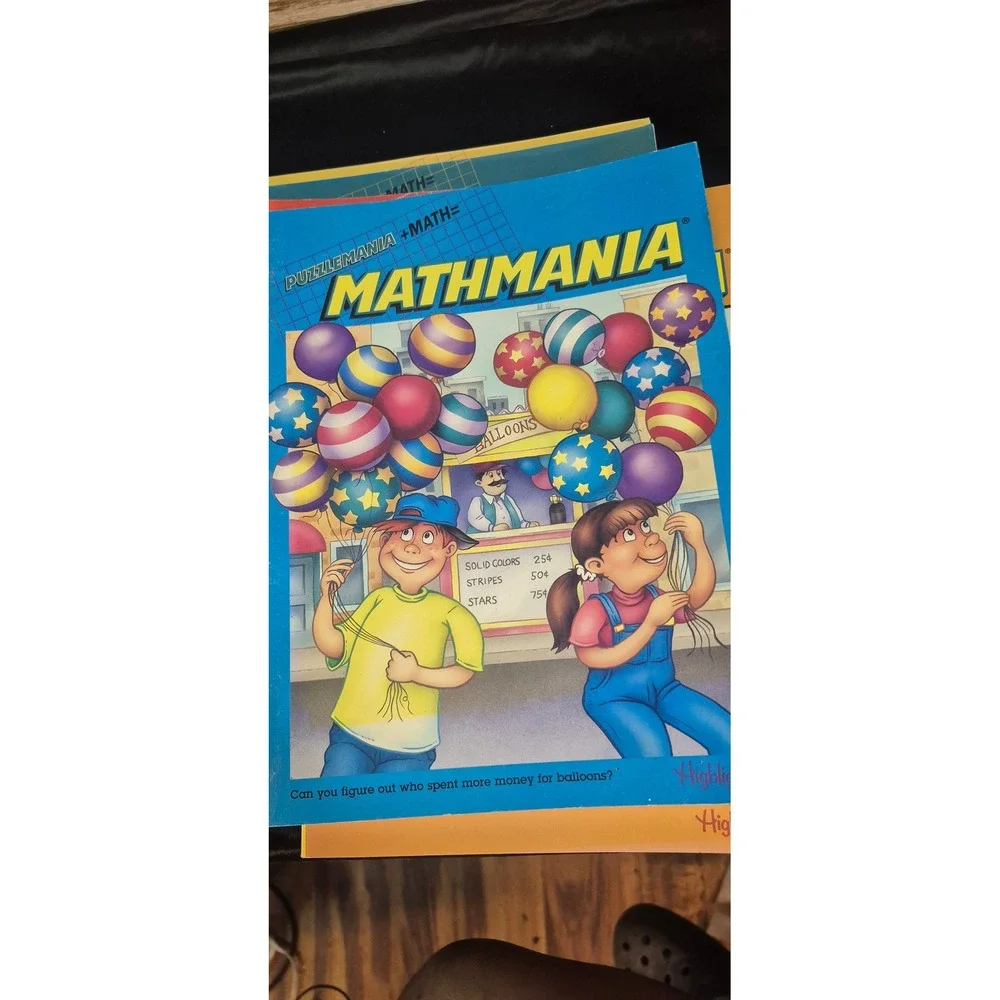 Highlights Puzzlemania Mathmania Activity Books Lot of 6 Educational Puzzles